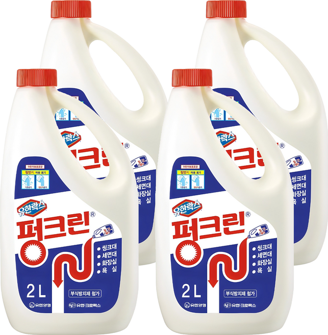 펑크린 배수구세정제, 2L, 4개
