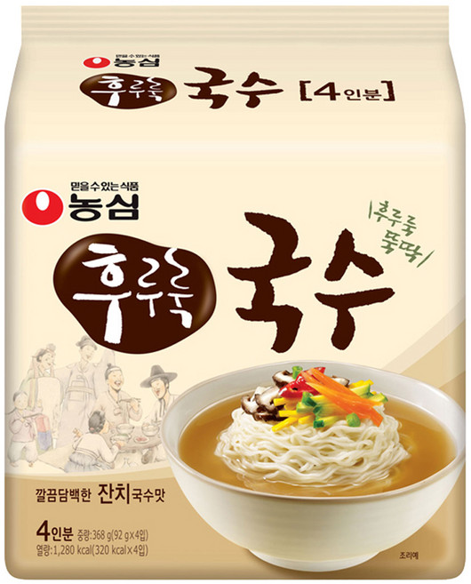 후루룩 국수 92g, 4개