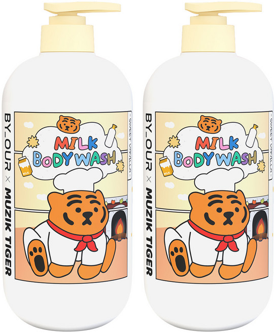 바이아우어 밀크 바디워시 스위트바닐라, 1L, 2개