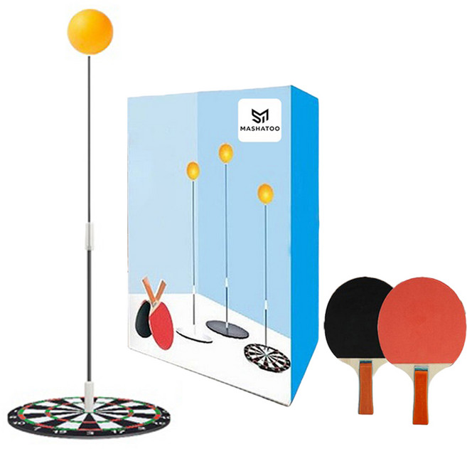 마샤투 온 가족이 함께하는 실내 탁구 연습 세트, 혼합색상, 1세트