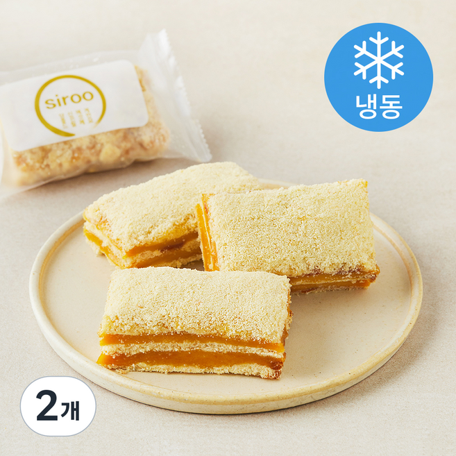 프레시오늘 정담시루 단호박 듬뿍 카스테라 인절미떡 (냉동), 110g, 2개, 3개입