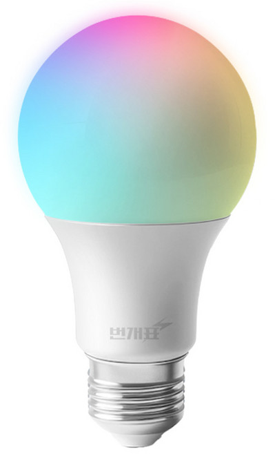번개표 LED 컬러 변환 스마트 멀티 벌브 전구 9W, 백색, 1개