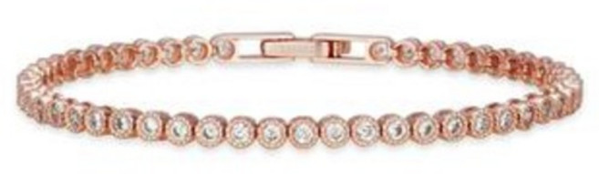 해수엘 여성용 3mm 큐빅지르코니아 실버 테니스 라운드 팔찌 GMB05 + 쇼핑백