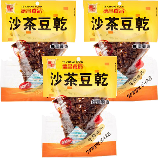 德昌 沙茶珍味豆乾, 115g, 3包