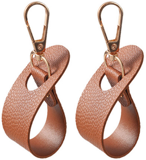 스타리움 휴대용 가방모자걸이, 브라운, 2개