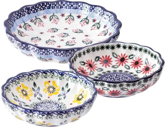 메종오브제 프라카 찬기중 2p + 찬기대 세트, 찬기중(샤프란,옐로우팬지),찬기대(티니플라워), 1세트