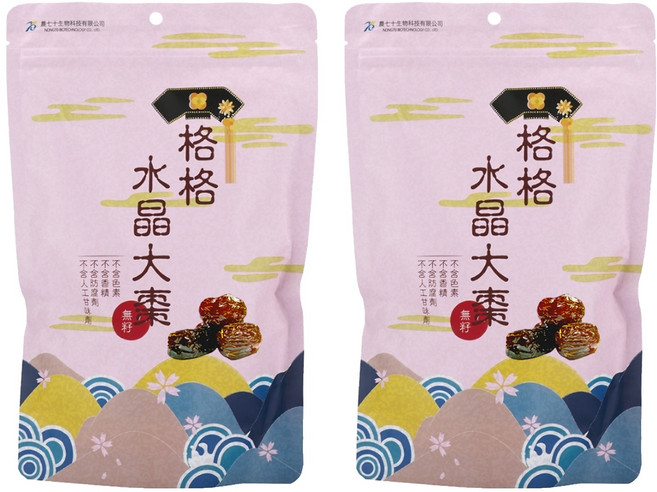 農七十生物科技 格格水晶大棗, 330g, 2袋