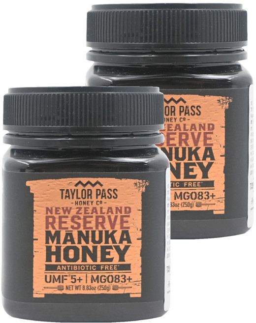 TAYLOR PASS 紐西蘭活性麥蘆卡蜂蜜 UMF5+, 250g, 2罐
