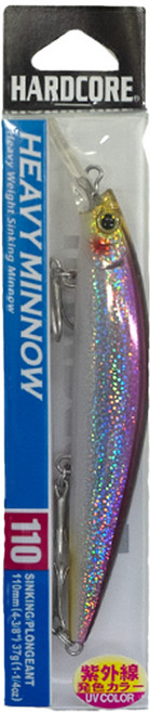 HARDCORE HEAVY MINNOW S 米諾 路亞假餌 110mm重磅沉水型, F1190-HLPC, 37g, 1個