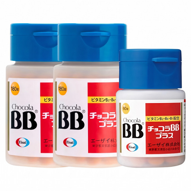 Chocola BB 俏正美 BB Plus 高單位活性化B群 180錠 2瓶 + 60錠, 420錠, 1組