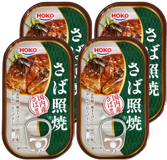 HOKO 寶幸 照燒鯖魚, 100g, 4罐