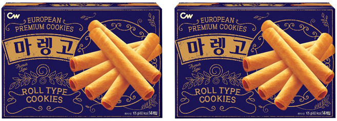 청우식품 마렝고 과자, 105g, 2개