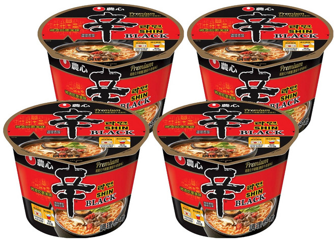 NONGSHIM 農心 超進化辛碗麵 濃郁牛骨湯味 101g, 4入