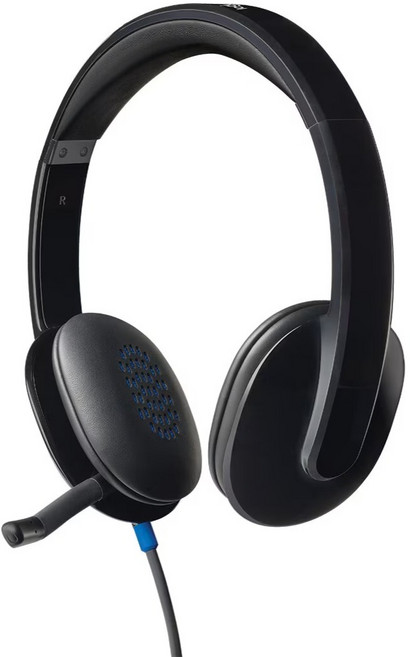 logitech 羅技 台灣公司貨 H540 USB電腦耳機麥克風, A-00042, 黑色