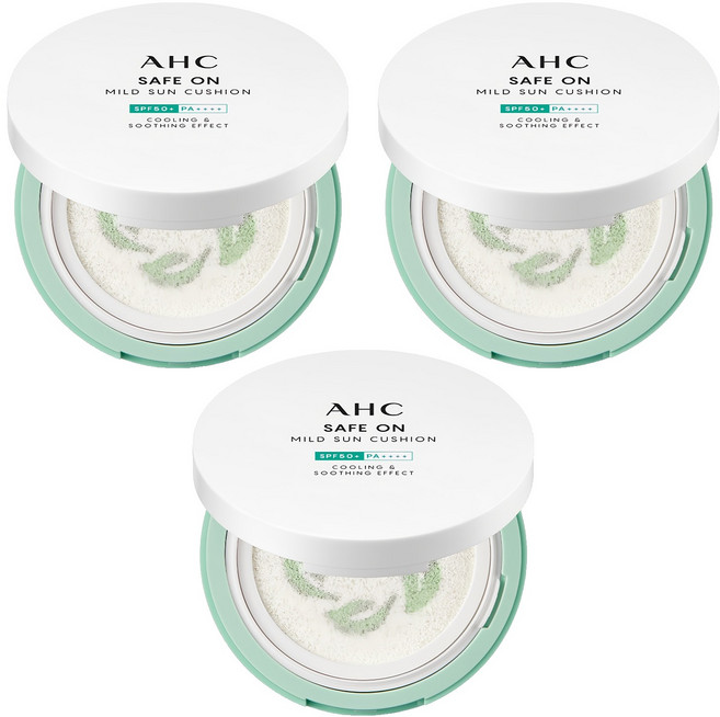 AHC 積雪草物理涼感防曬氣墊, 3個, 25g