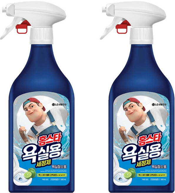 홈스타 맥스프레쉬 욕실청소용 세정제, 500ml, 2개