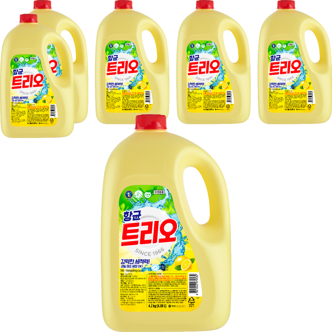 트리오 주방세제, 4.2kg, 6개