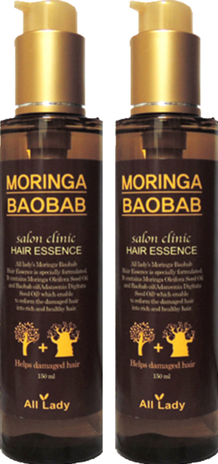 올레이디 모링가 바오밥 헤어에센스, 150ml, 2개