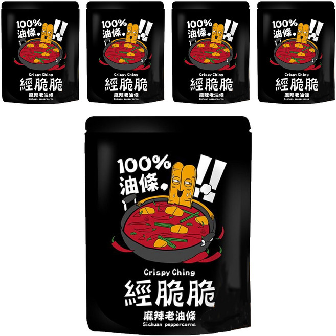 Crispy Ching 經脆脆 老油條麻辣, 50g, 5包