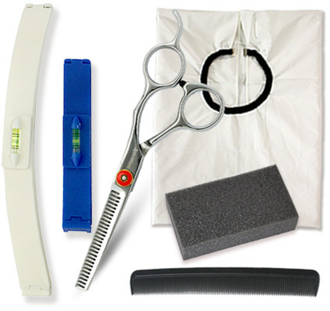 박준뷰티랩 디자이너스 장가위 틴닝 6종 세트, 실버, 1세트