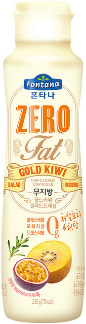 폰타나 저당 저칼로리 무지방 골드키위 드레싱, 230g, 1개
