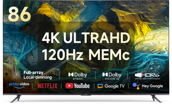 샤오미 4K UHD QLED TV Max, 217cm(86인치), L86M7-ESTWN, 스탠드형, 방문설치