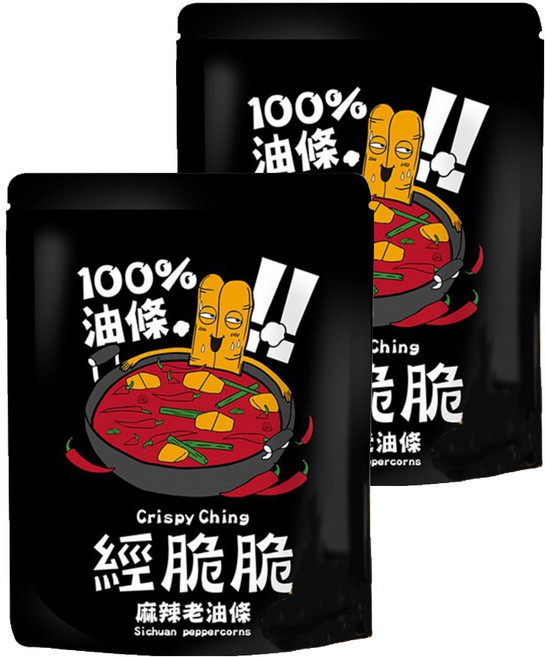 Crispy Ching 經脆脆 老油條麻辣, 50g, 2包