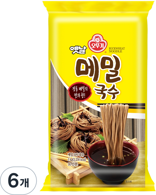 오뚜기옛날 메밀국수, 1kg, 6개