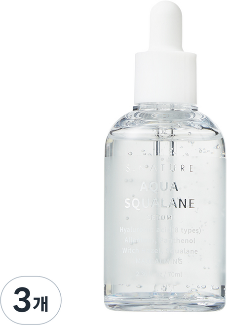 S.NATURE 水潤角鯊烷精華液, 70ml, 3個