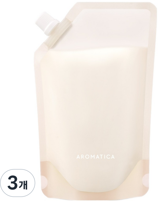 아로마티카 바디로션 레몬그라스 리필, 3개, 500ml