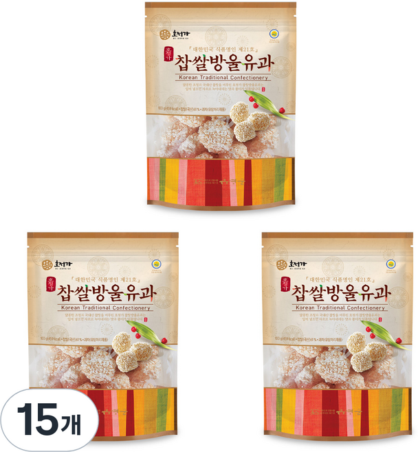 호정가 찹쌀방울유과, 100g, 15개