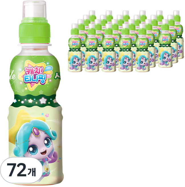 웅진 캐치 티니핑 사과맛, 72개, 200ml