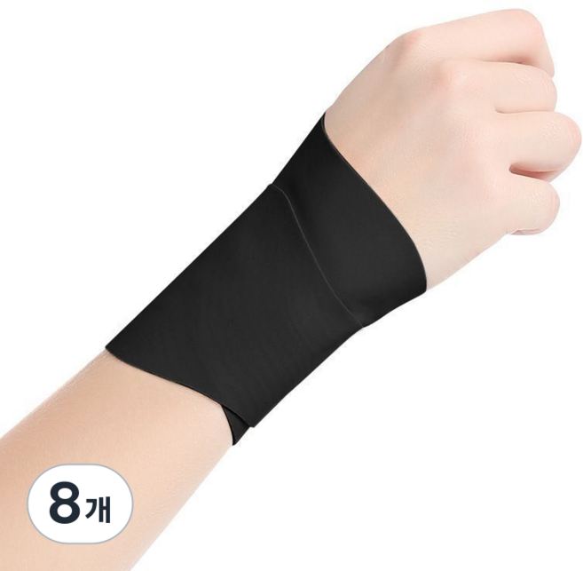 엠페니 손목 보호대, 블랙, 8개