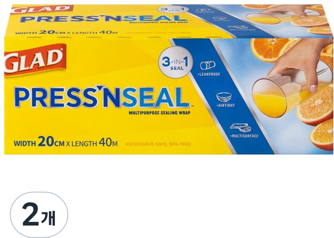 GLAD 佳能 Press'n Seal 神奇保鮮膜 迷你, 2個