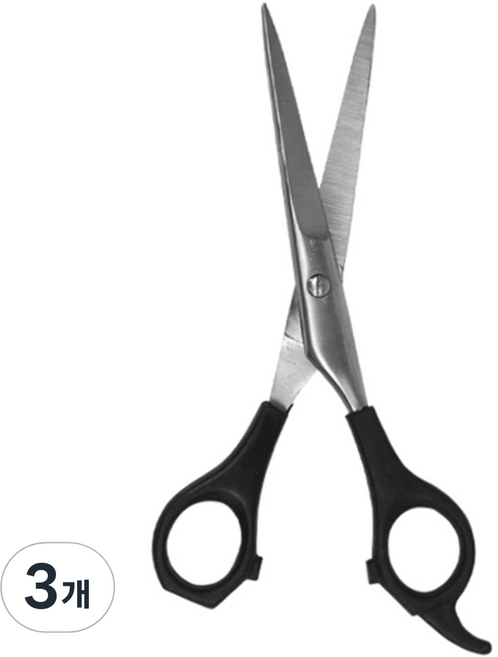 미성메탈 헤어컷트가위, 혼합 색상, 3개