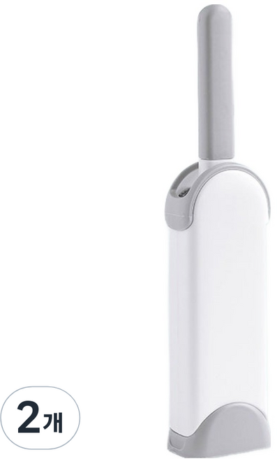 더자카 셀프클리닝 양면 먼지제거 브러시 M, 화이트, 2개