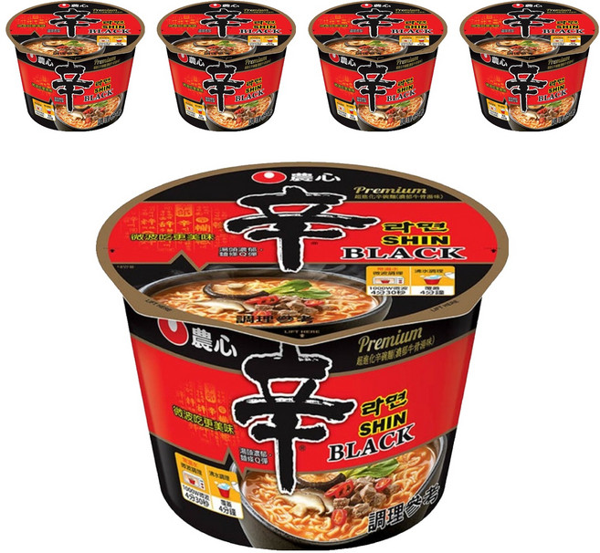 NONGSHIM 農心 超進化辛碗麵 濃郁牛骨湯味 101g, 5入