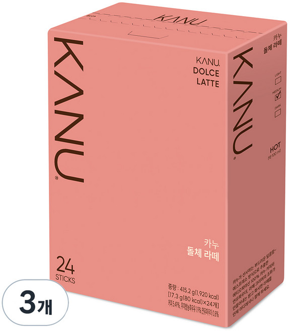 카누 돌체 라떼, 17g, 24개입, 3개