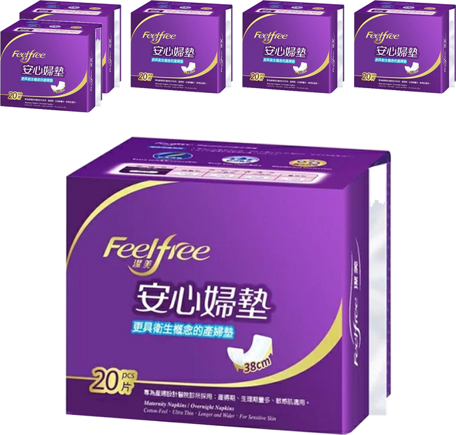 潔美 產婦墊 加大吸收, 38cm, 20片, 6包