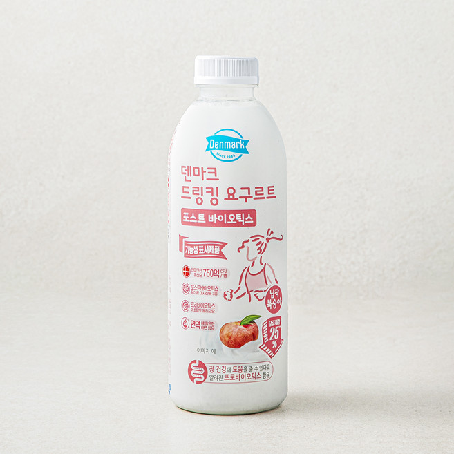 덴마크 드링킹요구르트 포스트바이오틱스 복숭아, 750ml, 1개입, 1개