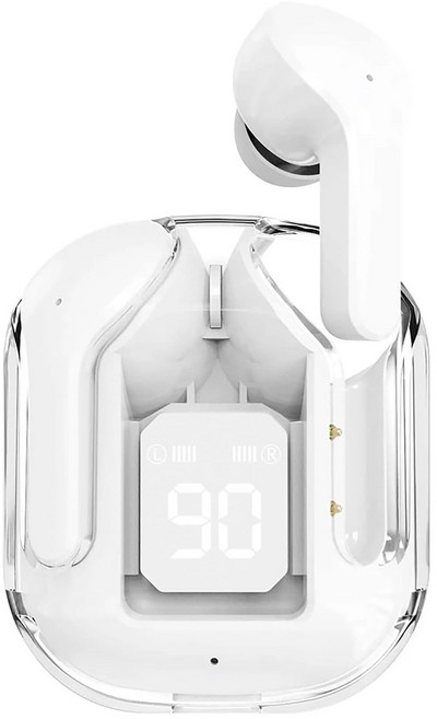 DTAudio AIR31 數顯無線藍芽耳機 ENC降噪/電量顯示/藍牙5.3, DTA-K33, 雅典白