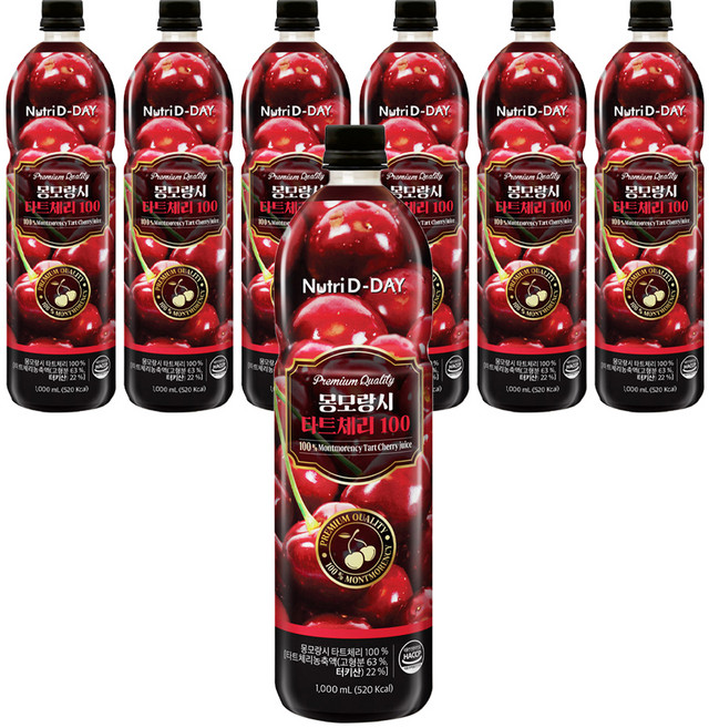 뉴트리디데이 몽모랑시 타트체리 농축액 100, 1L, 7개