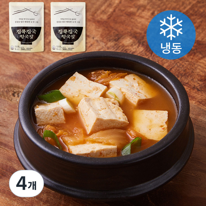 집콕집국 청국장찌개 (냉동), 500g, 4개