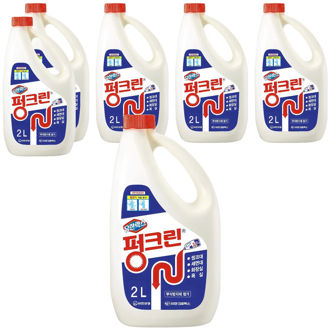 펑크린 배수구세정제, 2L, 6개