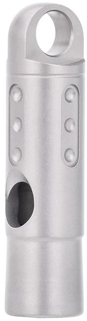 TEMPEST 純鈦求生口哨 B款, 1個, 鈦本色