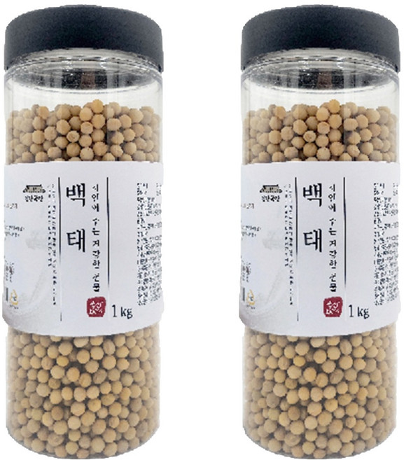 건강곡간 국내산 백태, 2개, 1kg