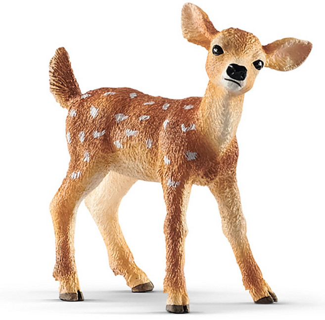 슐라이히 흰꼬리 새끼 사슴 피규어 SL14820, 1개