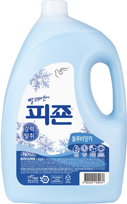 피죤 레귤러 섬유유연제 블루비앙카 본품, 4.21L, 1개