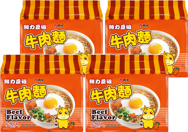 維力 原祖 牛肉風味麵 70g, 20包