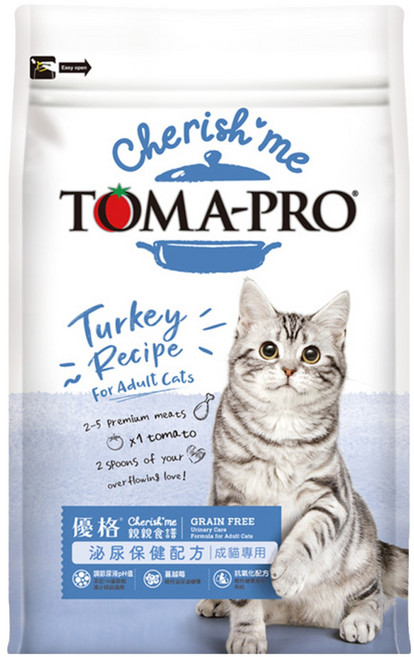 TOMA-PRO 優格 親親 成貓泌尿保健配方, 火雞肉, 2.27kg, 1袋